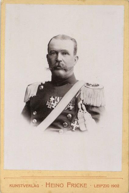 WK I Kabinettfoto General Heino Fricke I-II - Guerra 1914-18