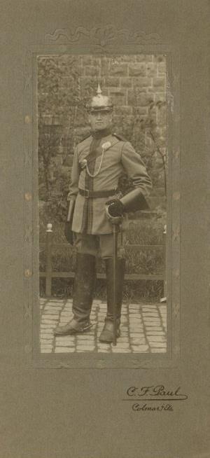 WK I Kabinnettfoto Jäger Zu Pferde Nr. 3 COLMAR I-II - Guerra 1914-18