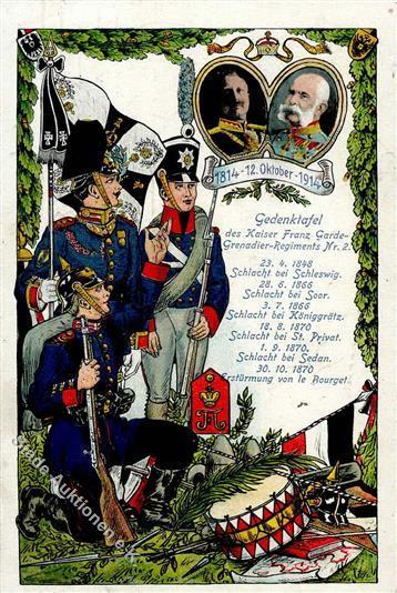 Regiment Nr. 2 Kaiser Franz Garde Grenadier Regt.  1915 I-II - Reggimenti