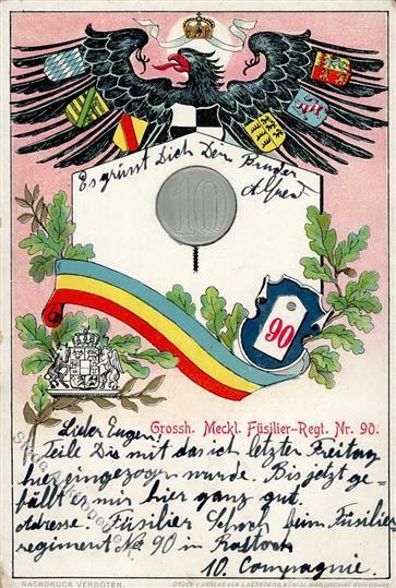 Regiment Nr. 90 Grossh. Meckl. Füsilier Regt. 1906 I-II - Regimenten
