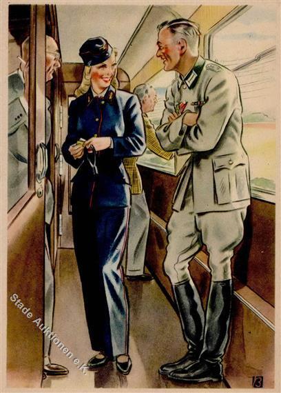 Propaganda WK II Frauen Schaffen Für Euch Die Zugschaffnerin I-II Femmes - Oorlog 1939-45