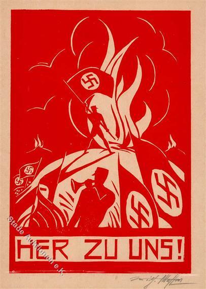 Propaganda WK II Hier Zu Uns I R! - Guerra 1939-45