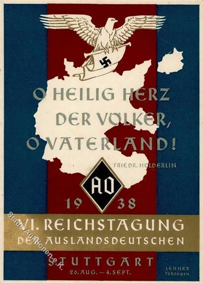 Propaganda WK II Stuttgart (7000) WK II VI. Reichstagung Der Auslandsdeutschen I-II - Oorlog 1939-45