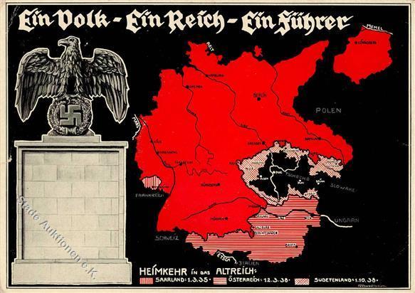 Propaganda WK II WK II Ein Volk Ein Reich Ein Führer Heimkehr In Das Altreich I-II (Eckbug) - Oorlog 1939-45