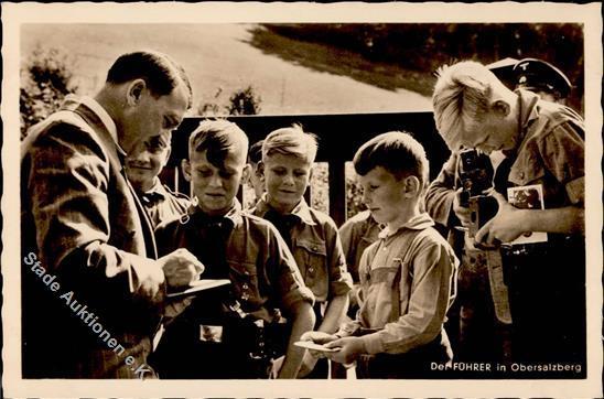 Hitler Hitler-Jugend Obersalzberg WK II PH 662 Foto AK I-II - Guerra 1939-45