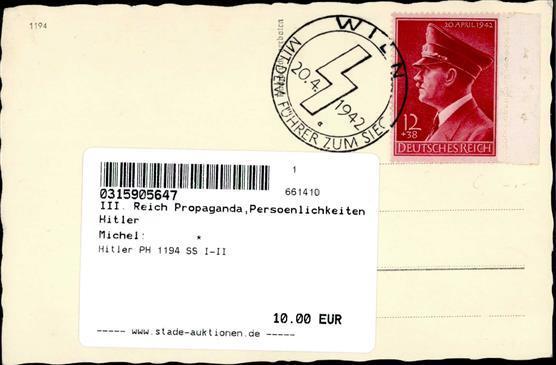 Hitler PH 1194 SS I-II - Oorlog 1939-45