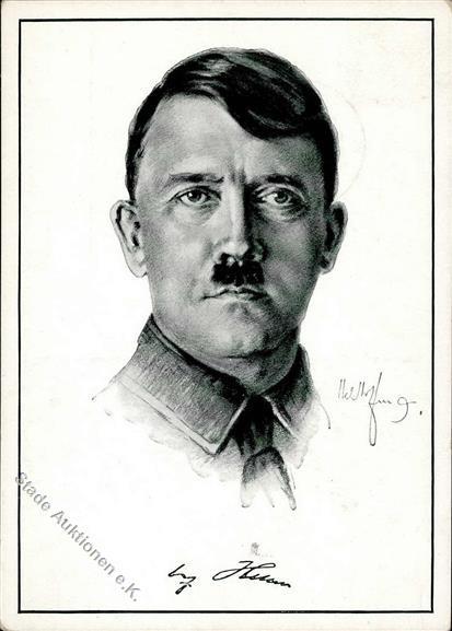 Hitler WK II  Künstlerkarte I-II - Oorlog 1939-45