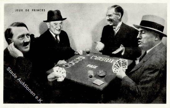 Hitler WK II Kartenspiel  Foto AK I-II - Guerra 1939-45