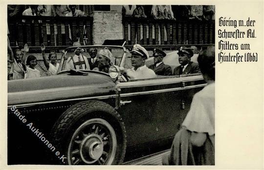 Göring Mit Der Schwester Hitlers Am Hintersee I-II - Guerra 1939-45