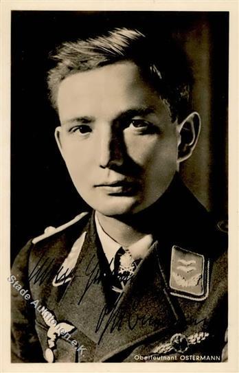 Ritterkreuzträger WK II Ostermann Oberleutnant Mit Unterschrift PH R 53 Foto-Karte I-II - Guerra 1939-45