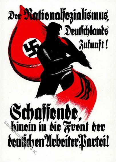 NSDAP-Prop-Ak WK II - NSDAP-Streiter-Verlag Nr. 1 -Fahnenträger- I - Guerra 1939-45