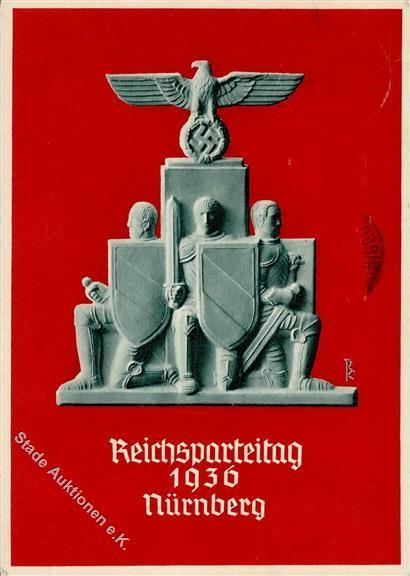 Reichsparteitag Nürnberg (8500) WK II 1936 Sign. Klein, R.  I-II (fleckig) - Oorlog 1939-45