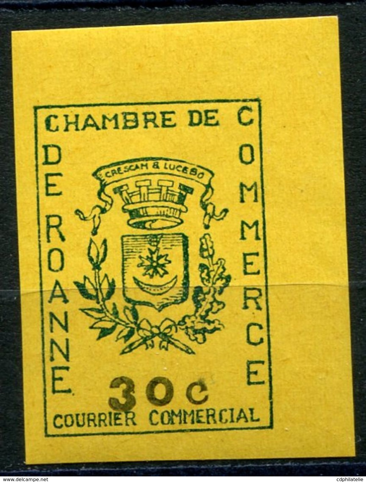 FRANCE TIMBRE DE GREVE DE ROANNE N°14 ** (numéro Maury) - Timbres