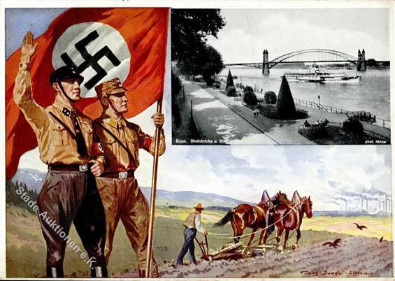 SA-Prop-Ak WK II - DEUTSCHES LAND - BONN Am Rhein 1933 I - Oorlog 1939-45
