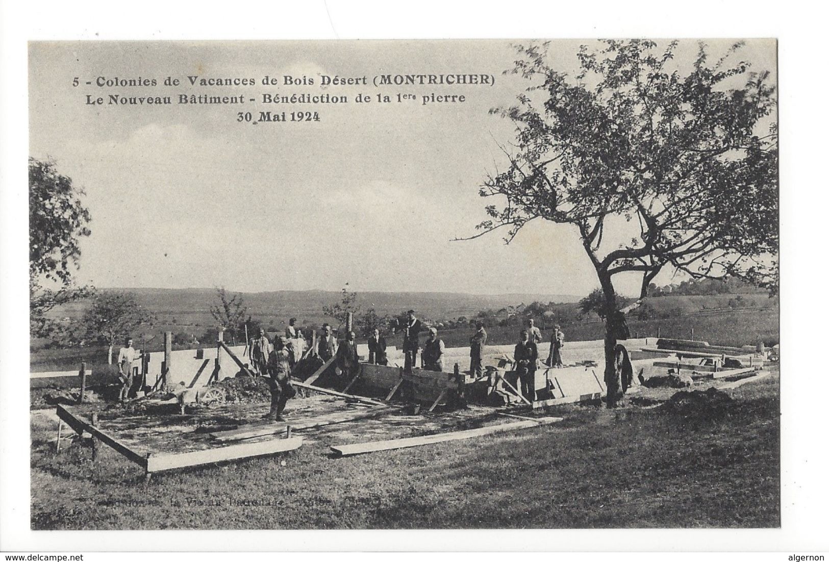 19085 - Montricher Colonies De Vacances De Bois Désert Le Nouveau Bâtiment Bénédiction De La 1ère Pierre Mai 1924 - Montricher