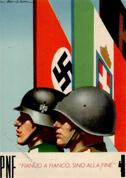 Propaganda WK II ITALIEN - PNF Sign. Künstlerkarte I - Guerra 1939-45