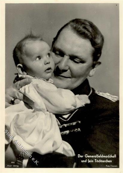 Göring Mit Tochter Edda WK II Foto-Karte I-II - Guerra 1939-45