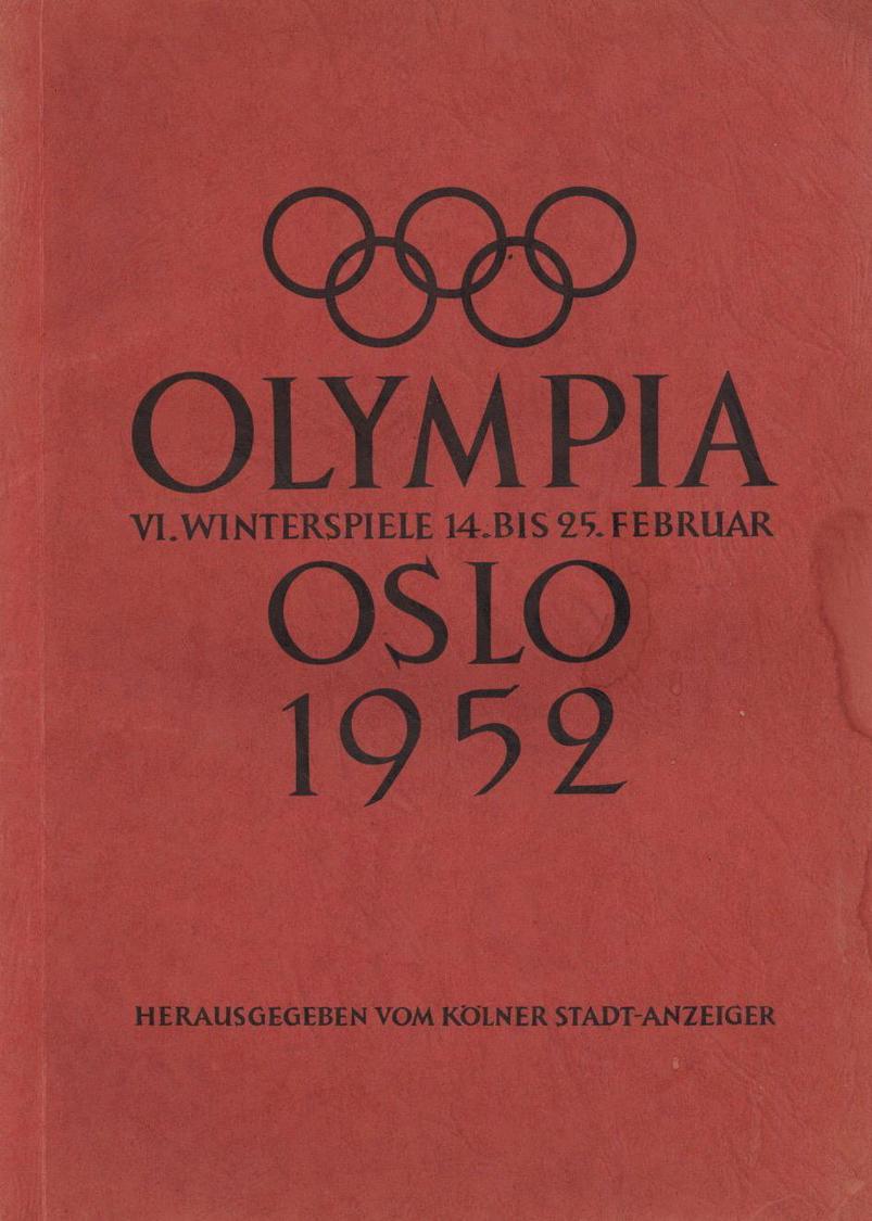 Sammelbild-Album Olympia Oslo 1952 Stadtanzeiger Köln Kompl. II (fleckig) - Guerra 1939-45