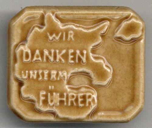 WK II Anstecknadel Wir Danken Unserm Führer I-II - Guerra 1939-45