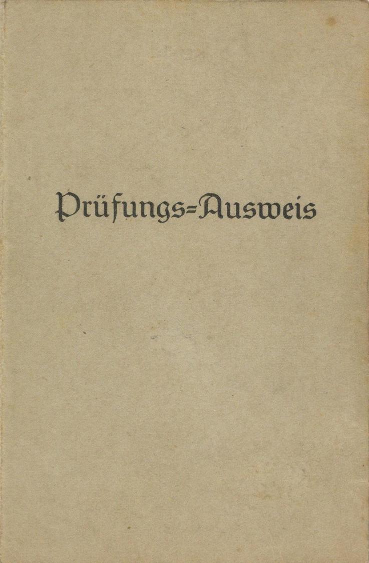 WK II Dokumente Prüfungsausweis Schwimmen I-II - Guerra 1939-45