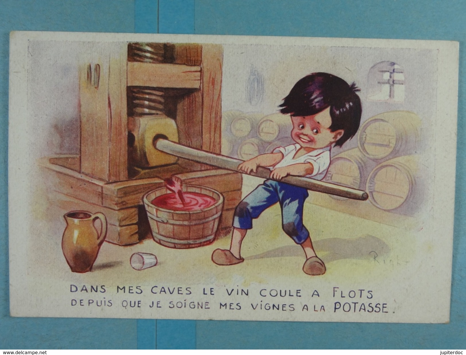 Sels De Potasse D'Alsace Dans Mes Caves Le Vin Coule à Flots... - Publicité