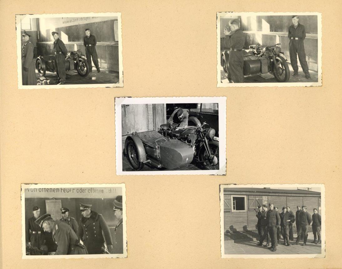 WK II Fotoalbum Mit über 80 Fotos, Viel Mit Technik, Motorräder Etc. I-II - Guerra 1939-45