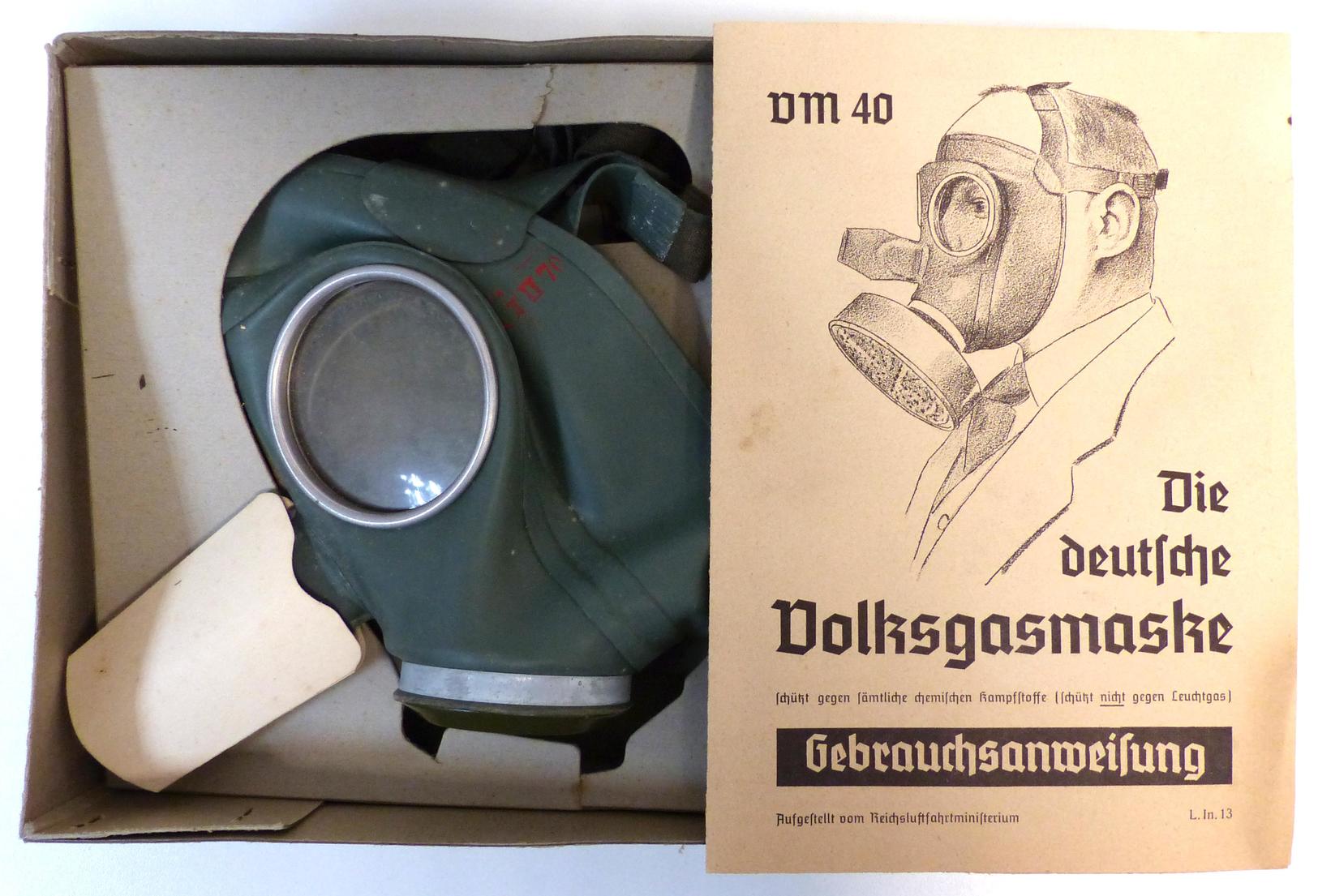 WK II Gasmaske Original Verpackung I-II - Oorlog 1939-45