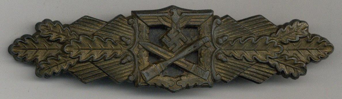 WK II MILITARIA - ORDEN - NAHKAMPFSPANGE In Bronze I-II - Oorlog 1939-45