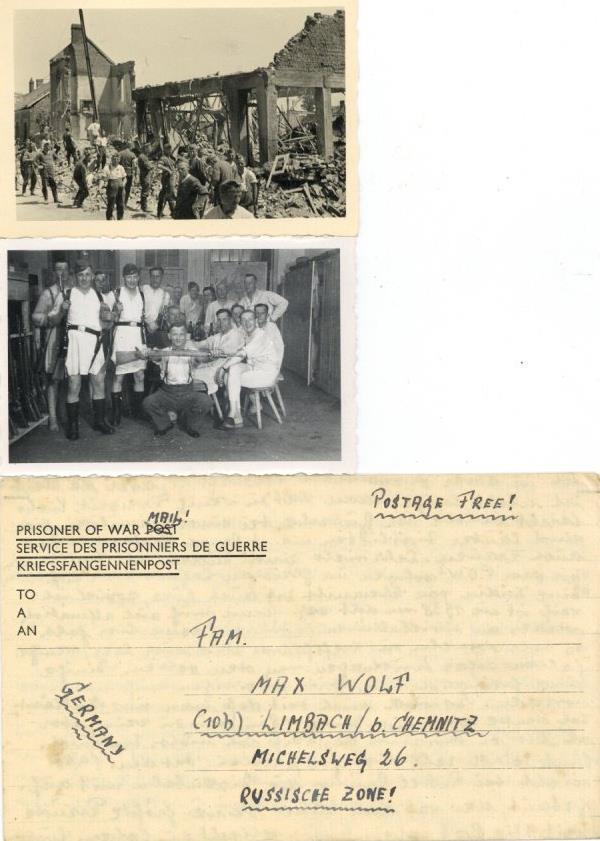 WK II Partie Mit Circa 40 Fotos Und Belegen Mit Kriegsgefangenen Post Alles Aus Einem Nachlaß I-II - Guerra 1939-45