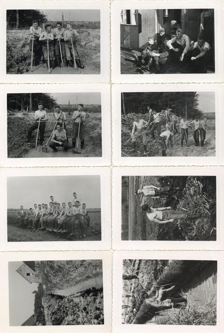 WK II RAD Baustelle Büchelberg (6729) Lot Mit 15 Fotos 10 X 7,5 Cm I-II - Guerra 1939-45