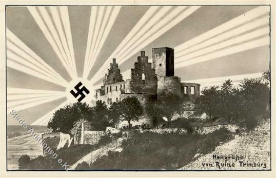 Aufgehende Sonne WK II - Heilgrüße Von RUINE TRIMBURG I - Guerra 1939-45