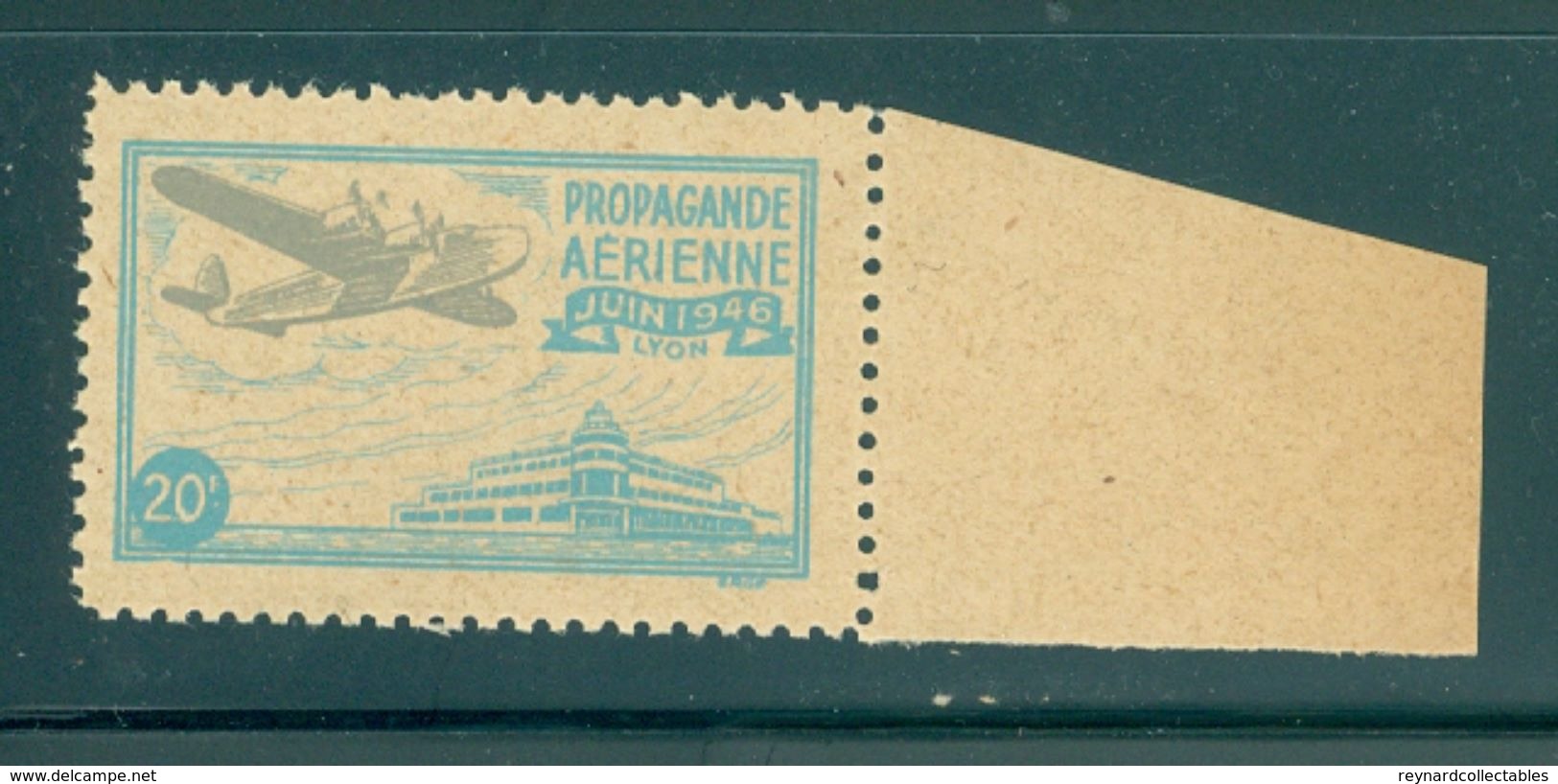 1931 France Lyon Grande Fete Expo Philatelique Poste Aerienne Regd.pc Orphelins+ 2 X1946 Propagande Vignette - 1927-1959 Covers & Documents