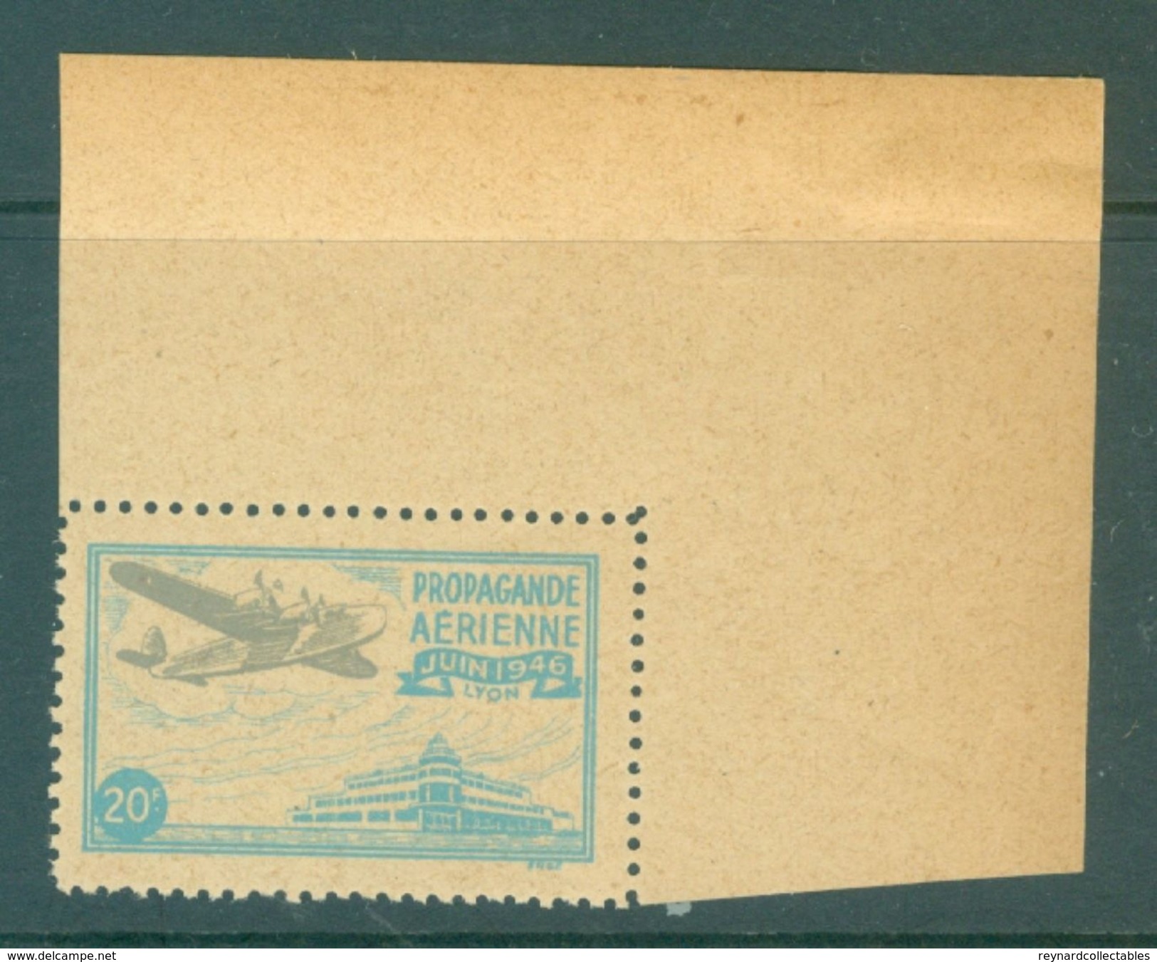 1931 France Lyon Grande Fete Expo Philatelique Poste Aerienne Regd.pc Orphelins+ 2 X1946 Propagande Vignette - 1927-1959 Covers & Documents