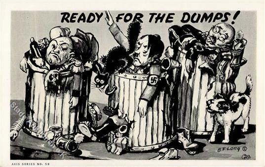 Antipropaganda WK II USA Ready For The Dumps Künstlerkarte I-II - Guerra 1939-45