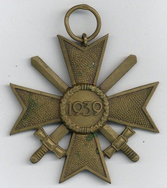 WK II Orden Kriegsverdienstkreuz Mit Schwertern I-II - Oorlog 1939-45