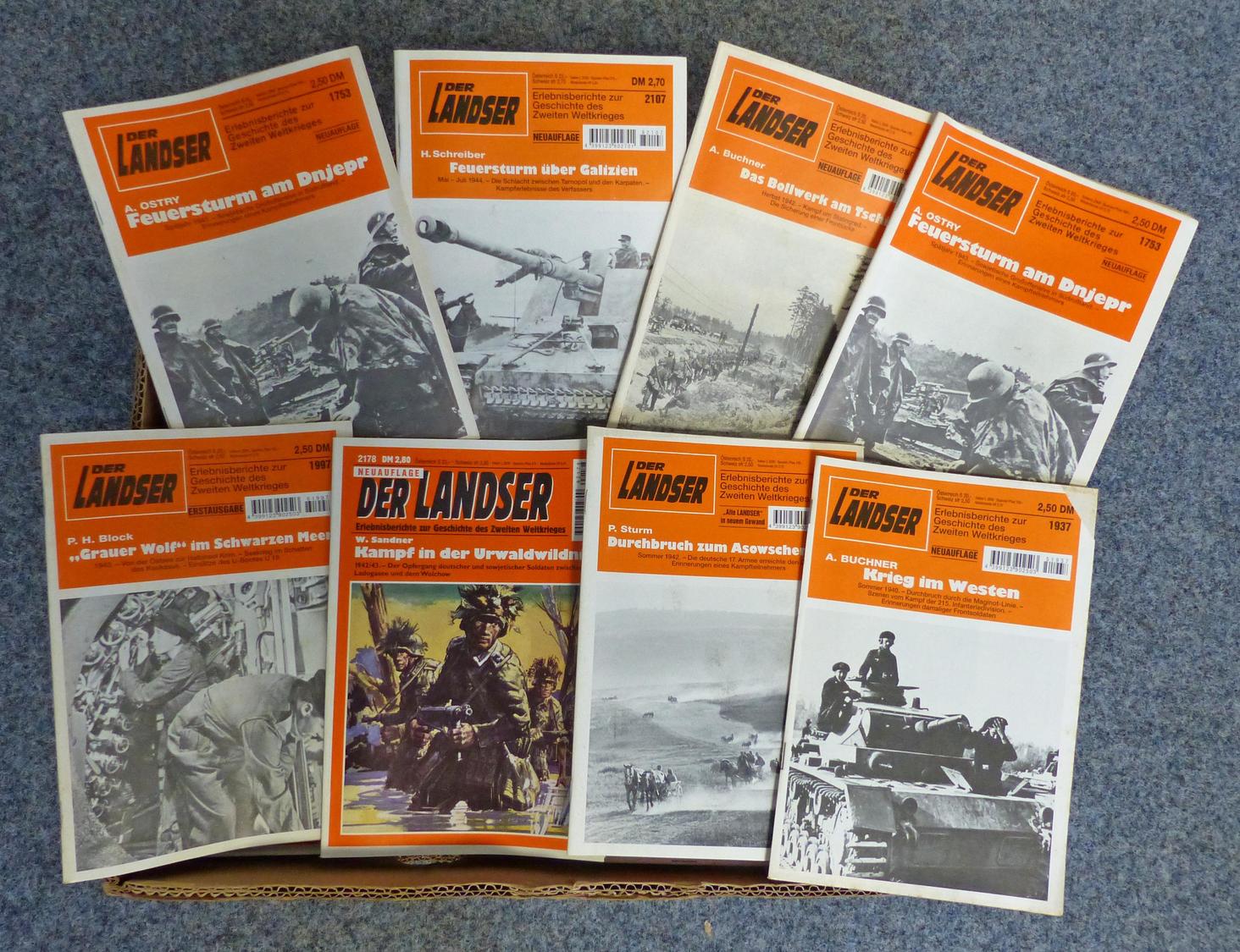 Buch WK II Der Landser Erlebnisberichte Zur Geschichte Des Zweiten Weltkrieges Posten Mit Ca. 300 Heften Mit Sehr Vielen - Guerra 1939-45