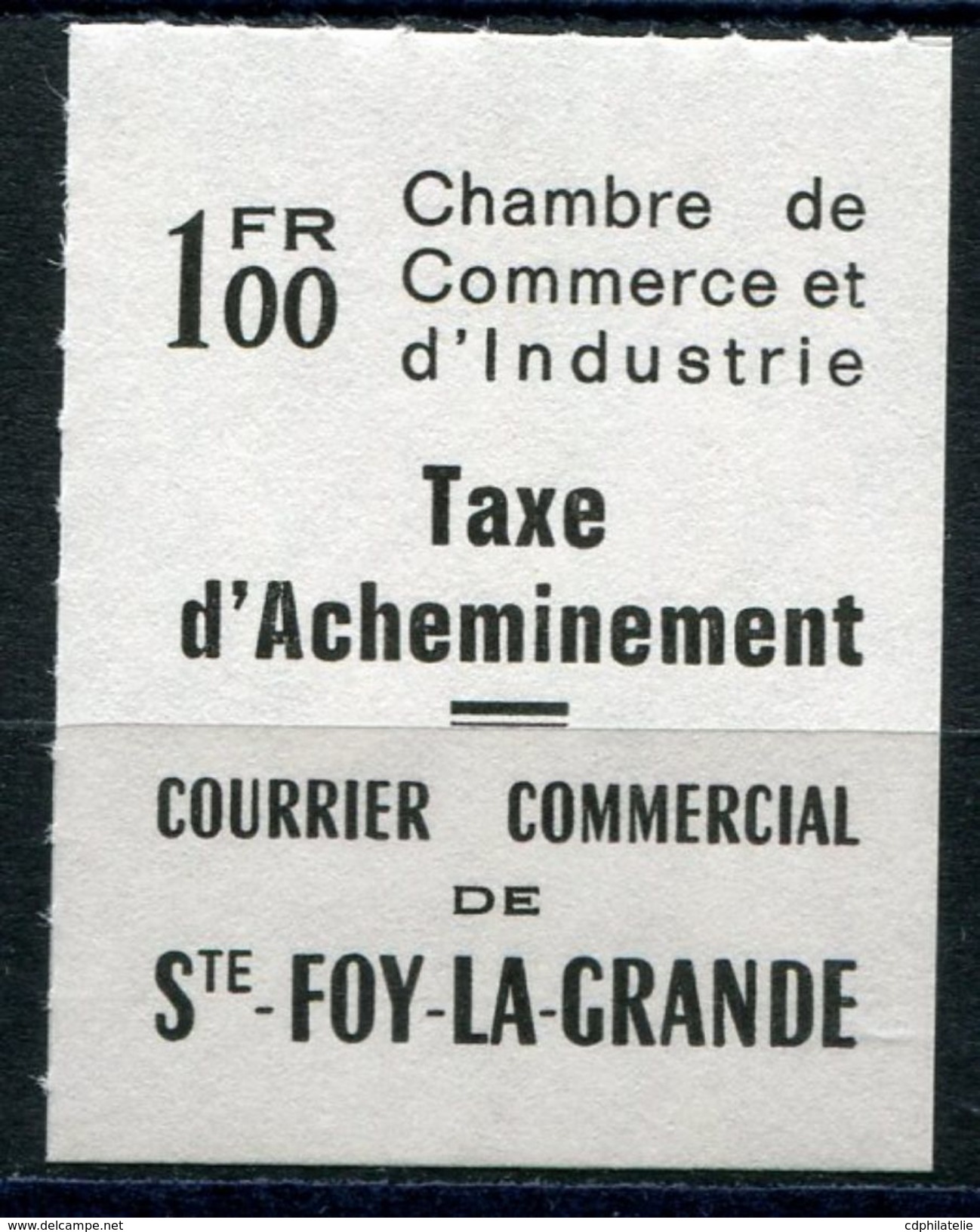 FRANCE TIMBRE DE GREVE DE STE-FOY N°29 (*) (numéro Maury) - Other & Unclassified