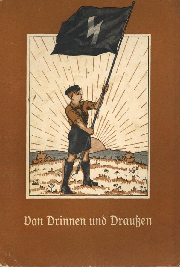 Buch WK II HJ Von Drinnen Und Draußen Ein Lesebuch Für Die Kleinen Ausgabe B 1935 Verlag Moritz Diesterweg 87 Seiten Abb - Guerra 1939-45