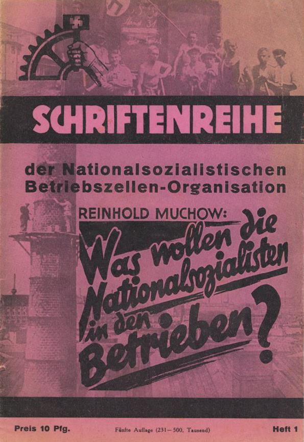 Buch WK II Schriftenreihe Der NSBO Heft 1 16 Seiten II - Guerra 1939-45