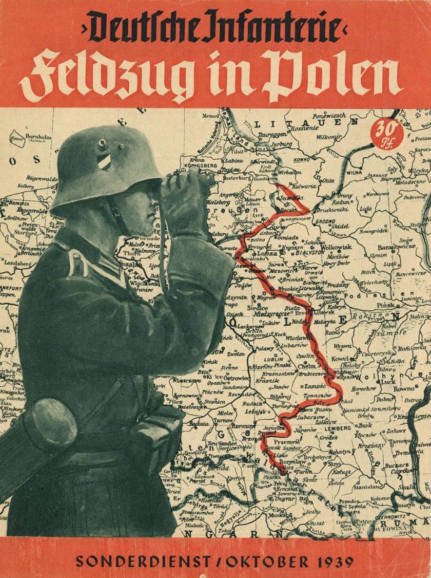 Buch WK II Zeitschrift Deutsche Infanterie Feldzug In Polen  Oktober 1939 Deutscher Verlag 48 Seiten Sehr Viele Abbildun - Guerra 1939-45