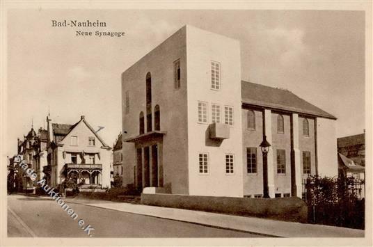 Synagoge Bauhausstil Bad Nauheim (6350) Ansichtskarte I- Synagogue - Giudaismo