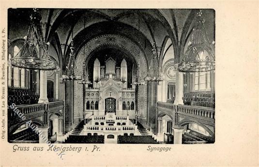 Synagoge KÖNIGSBERG,Ostpr. - Inneres Der Synagoge I-II Selten! Synagogue - Jodendom