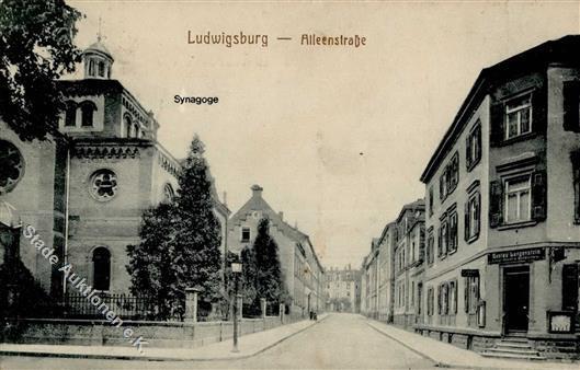 Synagoge LUDWIGSBURG - Synagoge In Der Alleenstrasse I-II Marke Entfernt Synagogue - Jodendom