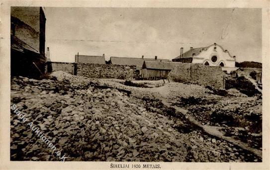 Synagoge SIAULIAI 1920 METAIS,Litauen - Kl. Einriß, II Synagogue - Jodendom