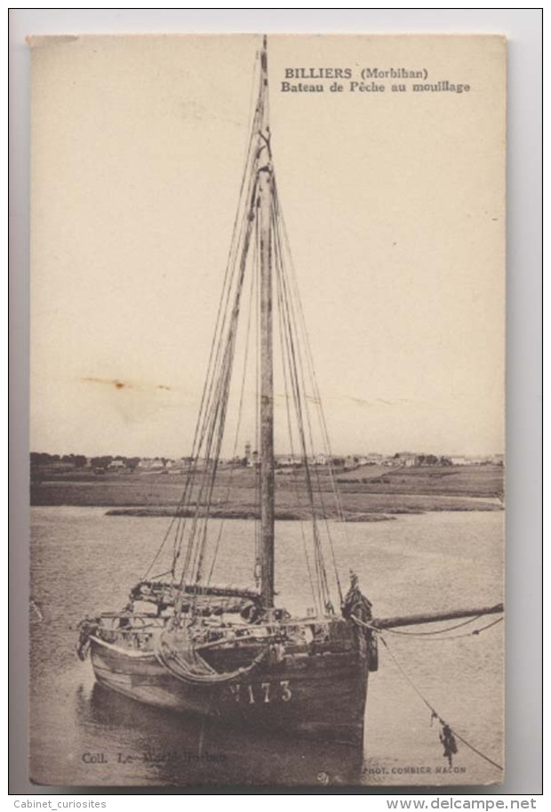 BILLIERS (56 - Morbihan) - Bateau De Pêche Au Mouillage - Autres & Non Classés