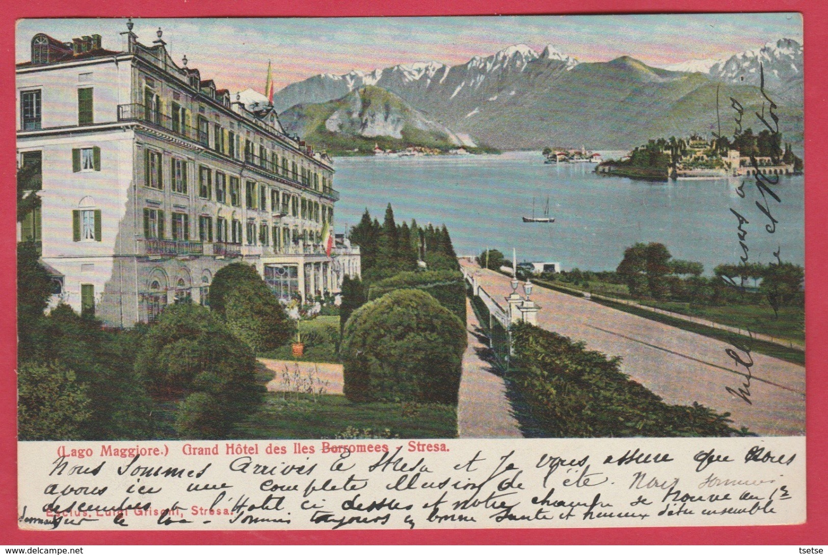 Lago Maggiore - Grand Hôtel Des Iles Borromées - Stresa - 1904 ( Verdere Verso ) - Palazzo Madama