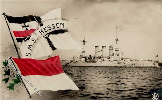 MARINE - Kreuzer WK I SMS HESSEN (1241/60) I - Guerra