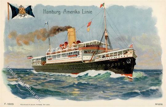 Dampfer Dampfer Hamburg Amerika Linie  I-II - Oorlog