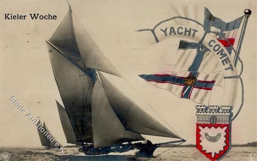 YACHT COMET - KIELER WOCHE 1914 I-II (Ser 1241) - Oorlog