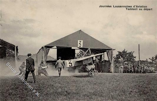 Flugtag Lausanne (1000) Schweiz 1911 I-II - Piloten